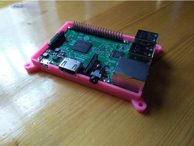 raspberry pi 3 soporte la electrónica caso 3D print model - Mito3D