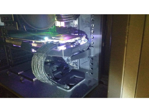 gpu sag preventer cooler master mastercase série computador 3D print model - Mito3D