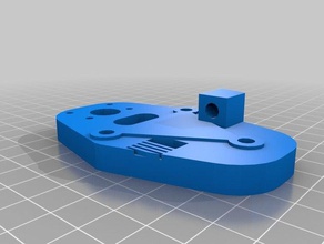 eje x el tensor de la correa reforzada hotend en 3d piezas impresora anet a2 3d print model - Mito3D