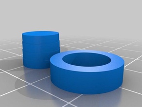 Toleranz-ring 10mm 1m Schritten 3d-Druck-tests kundengebundene 3d print model - Mito3D