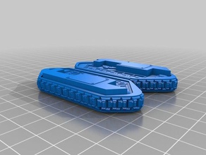 la guardia imperial centauro portador de alternativa proxy pistas v1 vehículos 28mm 28mmscale mini en miniatura las miniaturas minis tanque los tanques wargames wargaming 3d print model - Mito3D
