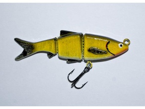 swimbait minnow sport & outdoors fishing lure print fabric 3d print model - Mito3D