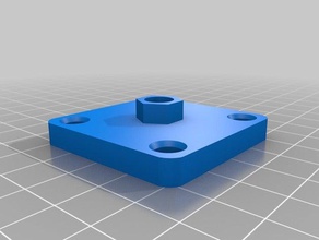 hexmate 44mm mounting plate parts 3d print model - Mito3D