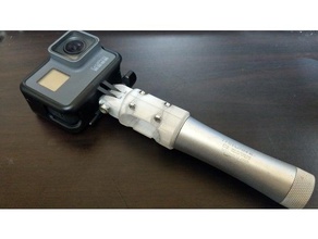 thrunite c2 gopro grip-Konvertierung Kamera Batterie Kamera-Halterung mount mobile powerbank usb-Ladegerät 3d print model - Mito3D
