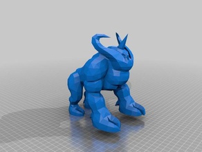 kingdom hearts behemoth La stampa 3d senza cuore 3d print model - Mito3D