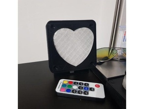 heart led light diy 3d print model - Mito3D