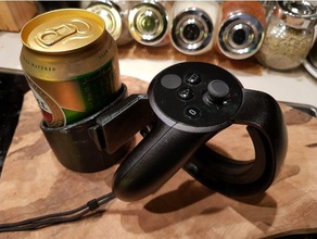 oculus rift glass beer can holder drinking while vr 3d print model - Mito3D