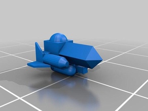 kingdom hearts gummi ship A impressão 3d 3d print model - Mito3D