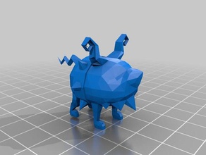 kingdom hearts rabiddog L'impression 3d 3d print model - Mito3D