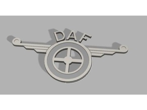 daf emblema a indústria automotiva 3d print model - Mito3D