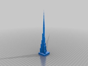el burj khalifa las estructuras de edificios 3d print model - Mito3D