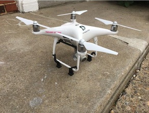 phantom 4 pro extensões de perna r c veículos dji fantasma trem pouso drone 3d print model - Mito3D