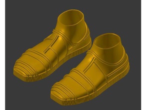 c3po piedi la versione 2 oggetti di scena 3d print model - Mito3D