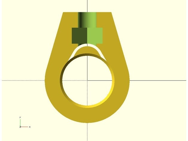 paramétrico de la glándula cable montaje metal con tornillo ajuste y tuerca partes del alivio tensión personalizable paramétricas 3D print model - Mito3D