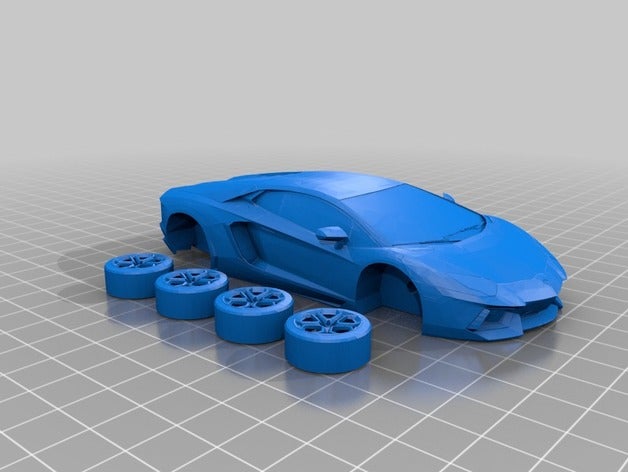 lamborghini aventador 3d printing lambo logo 3D print model - Mito3D