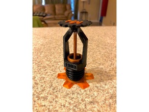 fire sprinkler head customizable fusion 360 scans & replicas nfpa fitter 3d print model - Mito3D