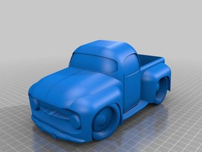 f100 tribute toy truck automotive custom hot rod 3d print model - Mito3D
