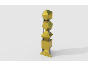 platonic solids sculpture math art solid 3d print model - Mito3D