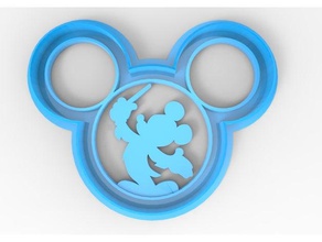 mickey conductor cookie cutter kitchen & dining 3d print model - Mito3D