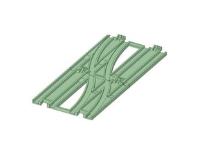 single cross spring point plarail construction toys crossing tomy 3d print model - Mito3D