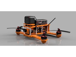 ultimate p230 r c i veicoli fpv racer openrc peon230 quad quadcopter 3d print model - Mito3D