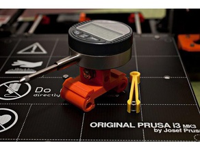 bed level tuning kit prusa & clones 3d printer accessories leveling dial indicator mk2 mk3 i3 tramming tweezers warp 3d print model - Mito3D