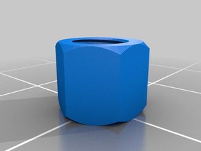 m4 pitch 1 nut parts customized 3d print model - Mito3D