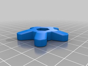 6mm thumb wheel hand tools customized 3d print model - Mito3D