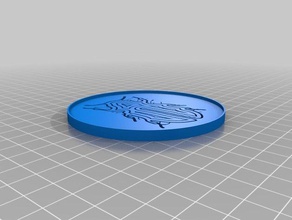 bark beetle coaster kitchen & dining drinking drinks drink 3d print model - Mito3D