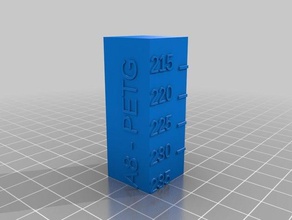 a8 - petg calibration tower 3d printing tests customized 3d print model - Mito3D