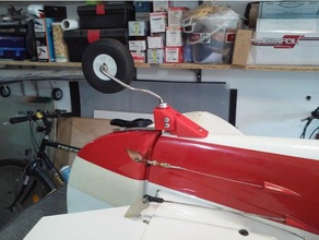 rc large tail wheel bracket v3 r c vehicles airplane plane 3d print model - Mito3D