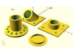 la brida del tubo de conceptos básicos partes tubería 3d print model - Mito3D
