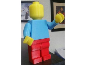 lego-Männchen-Figur 3d-drucken Aktion Abbildung lego Mann 3d print model - Mito3D