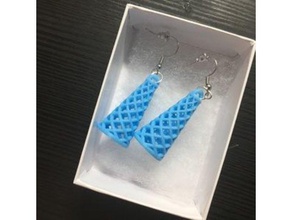 conical earrings jewelry earring 3d print model - Mito3D