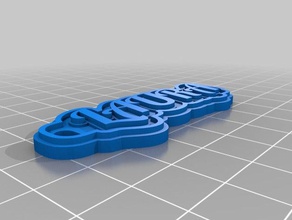 laura Schlüsselanhänger kundengebundene 3d print model - Mito3D