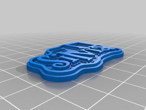 my customized silvia tag xmas gift signs & logos 3d print model - Mito3D