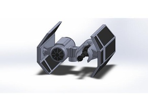 tie bomber modified games star wars table top gaming bomer x-wing miniature 3d print model - Mito3D