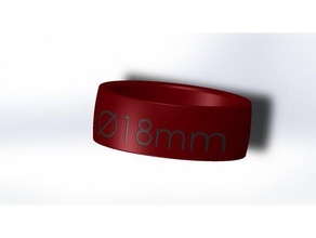 anel de dedo determinador fingerring lehre 17 5-21 5mm anéis casamento 3d print model - Mito3D