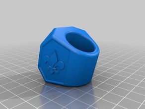 webelos woggle 3d printing boy scouts scout slide cub neckerchief 3d print model - Mito3D