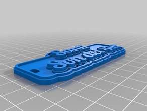 santi oğlu del sur Anahtarlık özelleştirilmiş 3d print model - Mito3D
