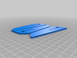 water ski wing angle guage set extra angles v3 3d printing 3d print model - Mito3D
