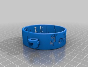 il mio personalizzato bracciale esperimento bracciali su misura 3d print model - Mito3D