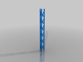 truss einfache visuelle Beleuchtung Bühne Bruchband 3d print model - Mito3D