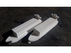 container-Schiff 3d-drucken Boot container Schiff 3d print model - Mito3D