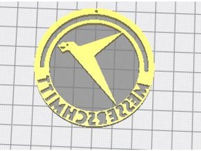 messerschmitt symbole 3d baskı 3d print model - Mito3D