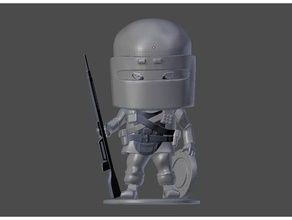 rainbow six siege tachanka chibi figurine 3d printing 3d print model - Mito3D
