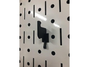 wall control hook 10-hs-001 organization pegboard slotted 3d print model - Mito3D