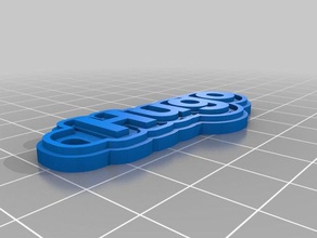 hugo llaveros personalizado 3d print model - Mito3D