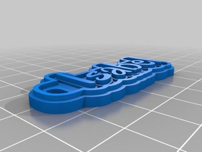 isabel Schlüsselanhänger kundengebundene 3d print model - Mito3D