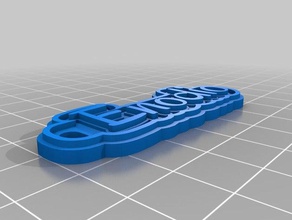 enodio llaveros personalizado 3d print model - Mito3D